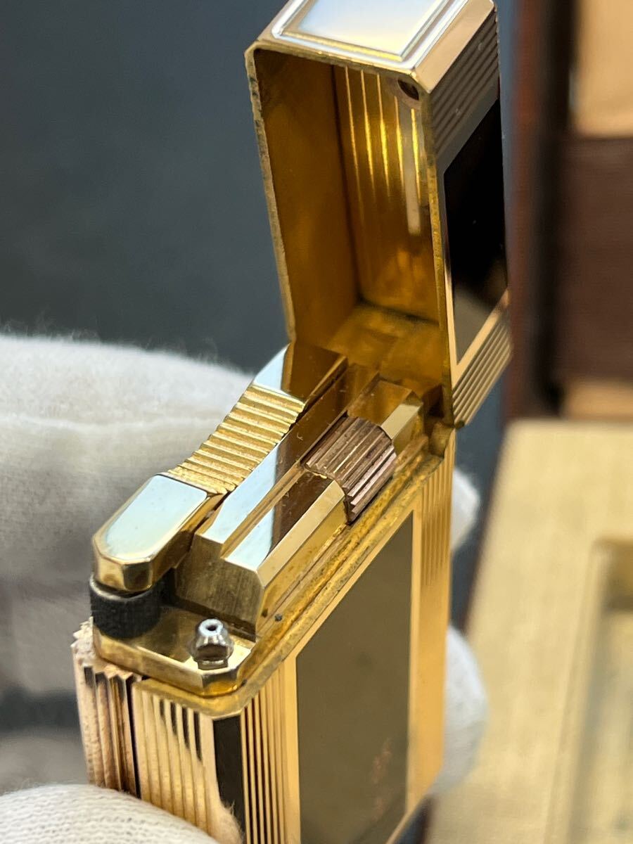 DuPont デュポン ガスライター　ライン1S ブラック ゴールド　箱付き　綺麗です！