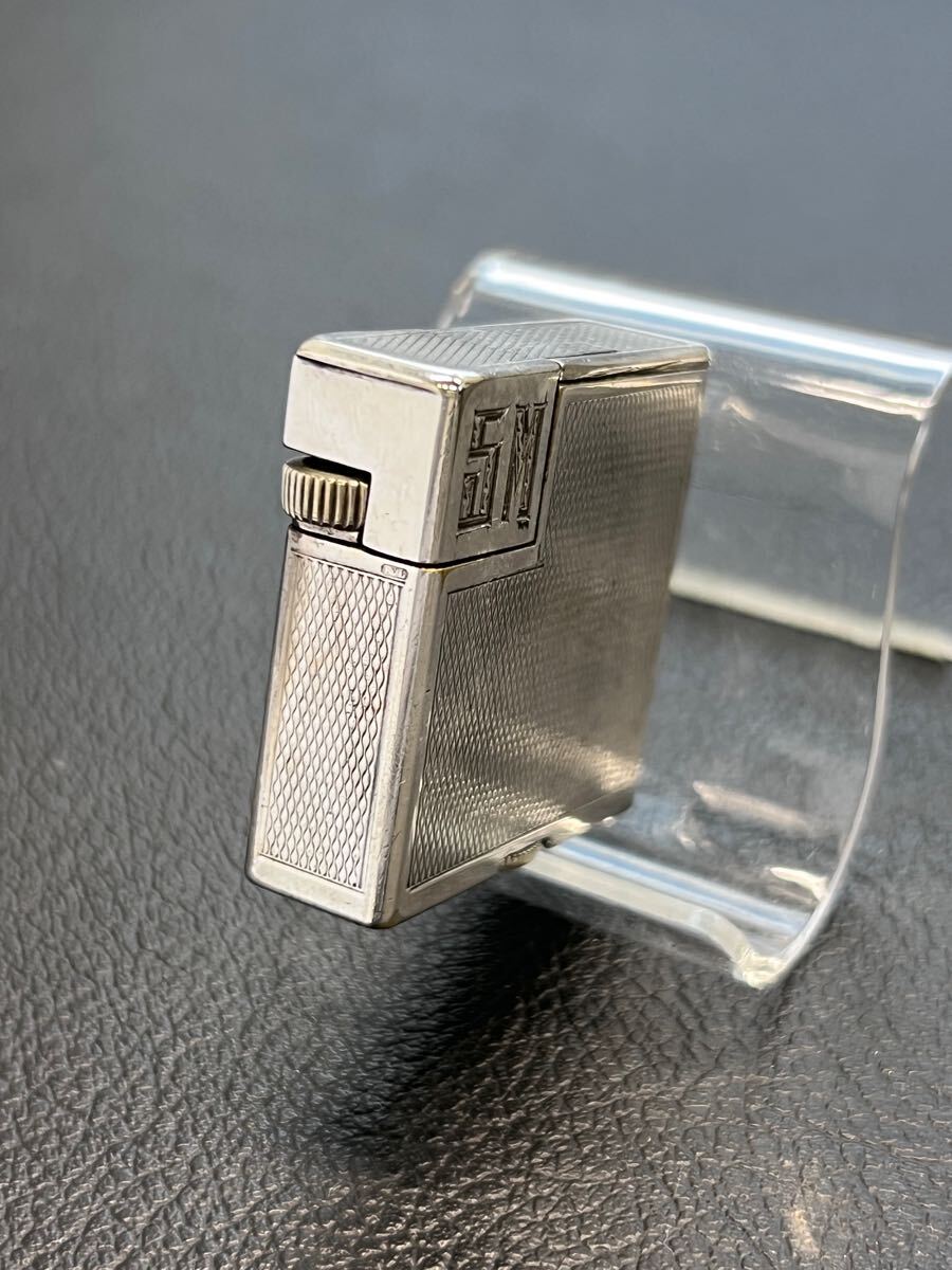 Dunhill ダンヒル オイルライター　スクエアボーイ　ヴィンテージ　シルバーカラー