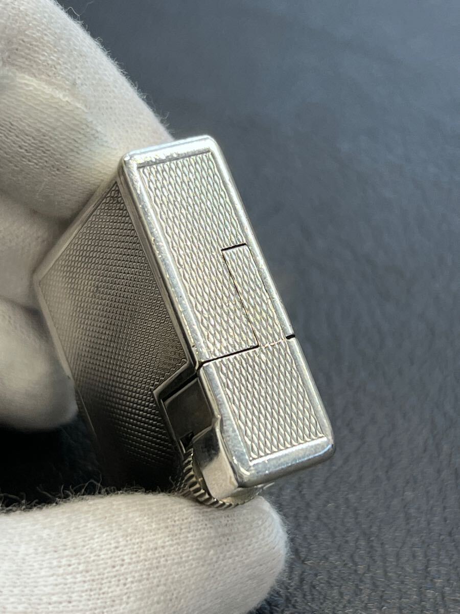 Dunhill ダンヒル オイルライター　スクエアボーイ　ヴィンテージ　シルバーカラー