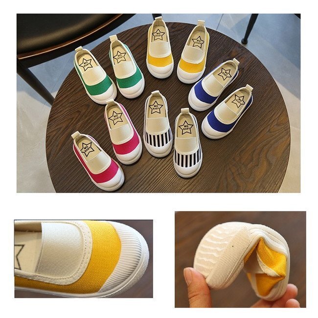 kids 上履きデザイン シンプルシューズ 【ブルー 16cm】靴 子供 ベビー 室內(nèi) 屋外 兼用 體育館シューズ 運(yùn)動靴