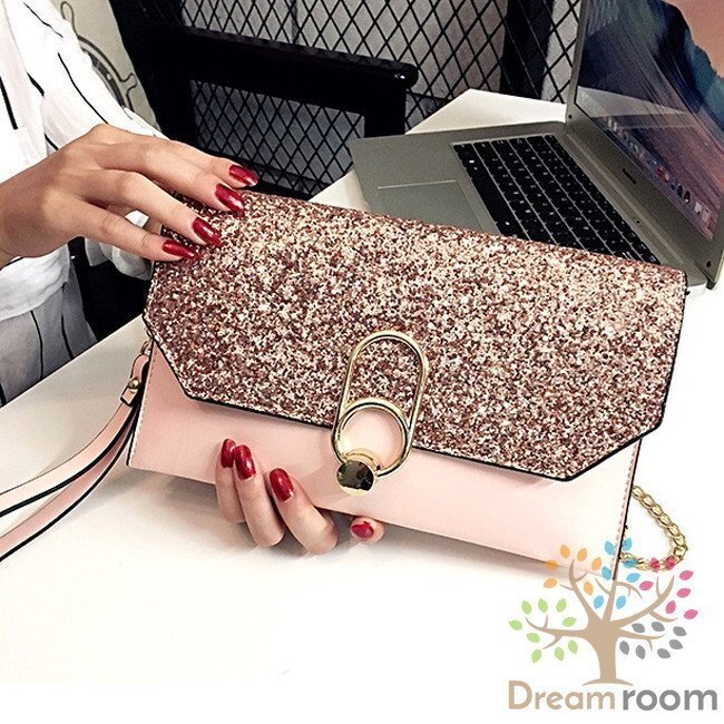 kirag Ritter тянуть tab сцепление BAG [ розовый ] кожа кожа ручная сумочка за границей Celeb K-081-2