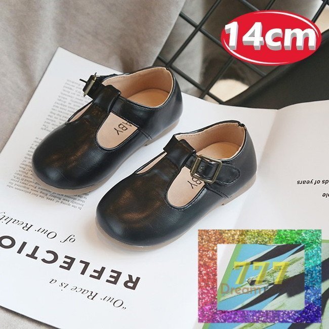 kids クラシック レザーシューズ 【ブラック 14cm】靴 フォーマル子供 ベビー 合皮