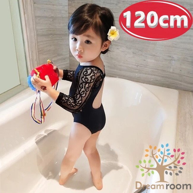 【120cm】サイドレース セパレート スイムウェアー 水著 子供服 女の子 韓國子供服 ビーチ 海 プール K-204
