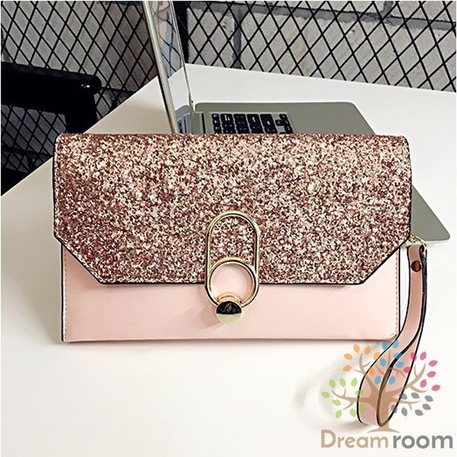 kirag Ritter тянуть tab сцепление BAG [ розовый ] кожа кожа ручная сумочка за границей Celeb K-081-2