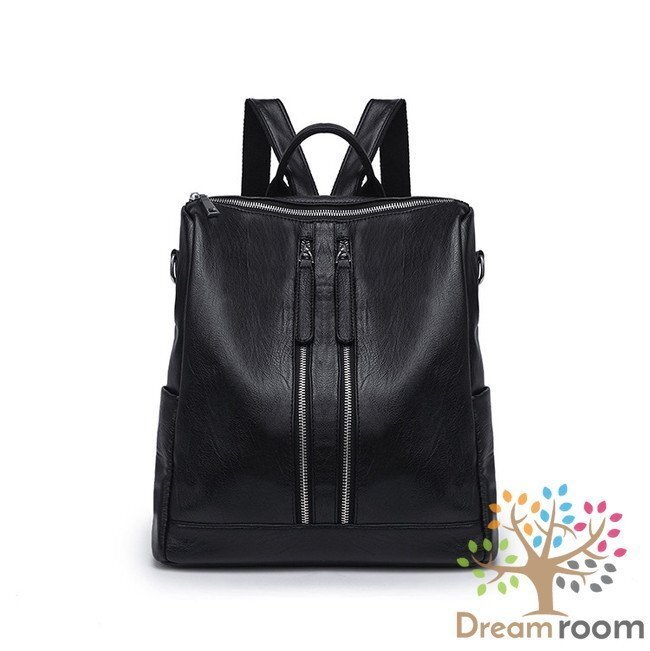 大容量 ラム革調(diào) レザーリュック BAG 【ブラック】登山バッグ 撥水 旅行 通學(xué) K-097-1