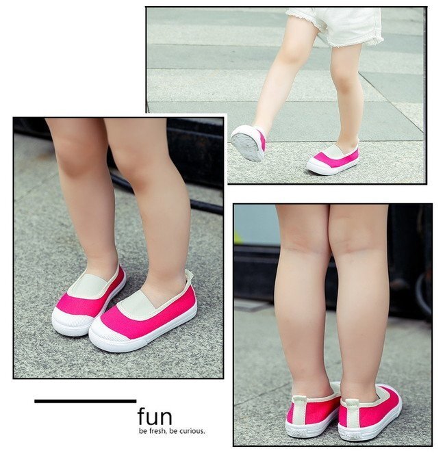 kids 上履きデザイン シンプルシューズ 【ストライプ 15cm】靴 子供 ベビー 室內(nèi) 屋外 兼用 體育館シューズ 運(yùn)動靴