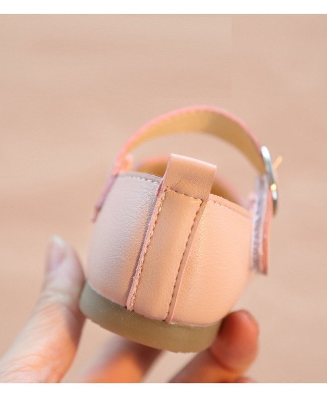 パレットリーフトゥシューズ ファーストシューズ 【ピンク 12cm】 韓國子供服 ベビー フォーマル 女の子