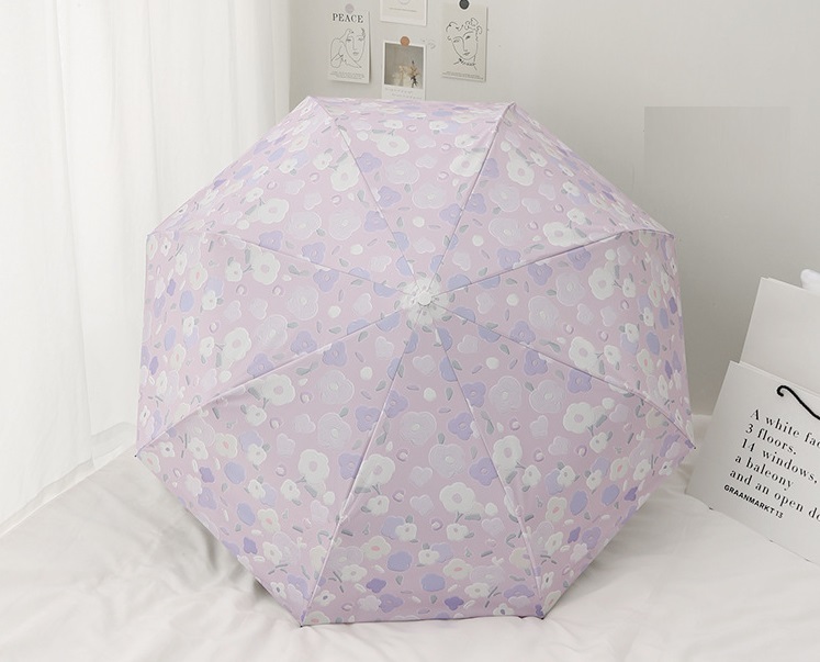 話題の 自動開閉 ワンタッチ 折り畳み傘 フラワー 花柄 【F-354-06】 軽量 晴雨兼用 日傘 雨傘 梅雨