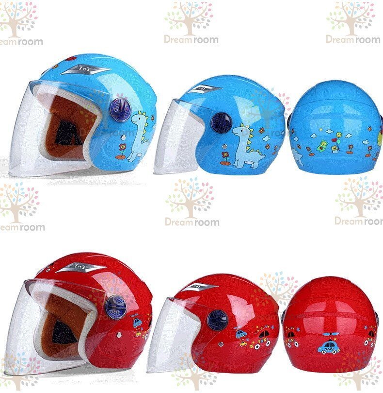 KIDS ヘルメット スモークシールド付 女の子 男の子 軽量型 【F-129-02】自転車 スケート バイク スキー 子供用 幼児