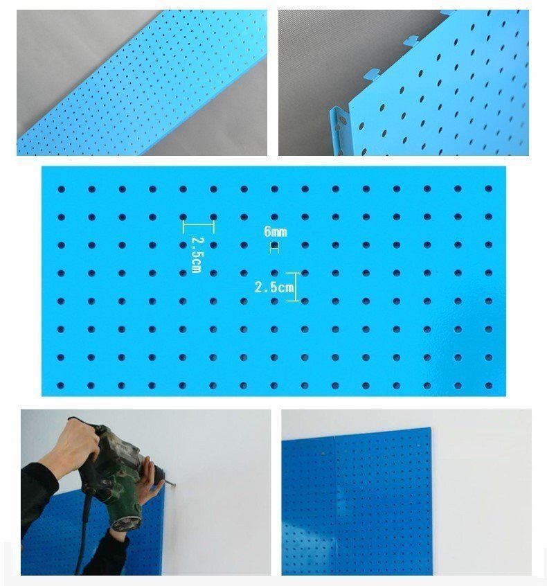 DIY デザインカラー ペグボード 【赤/レッド 89×30cm】 有孔ボード ディスプレイ 棚 穴あきボード 店舗用品 パンチングボード