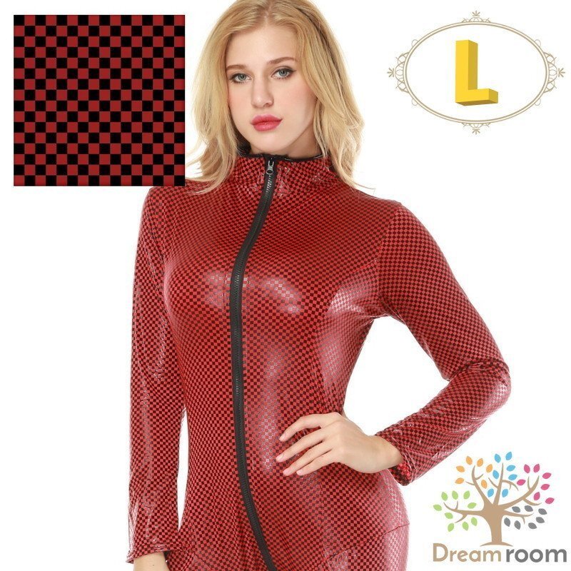 sexy контрольно-измерительный прибор флаг рисунок корпус костюм circuit [ красный L] корпус темно синий race queen костюмированная игра Leotard M-075-rd