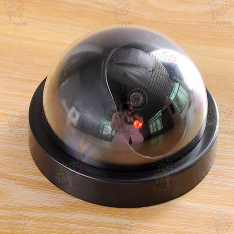 ドーム型 防犯カメラ ダミー ＬＥＤ點(diǎn)燈センサー付き 防犯カメラ 倉(cāng)庫(kù) 車(chē)庫(kù) 自宅 オフィスや店舗にも