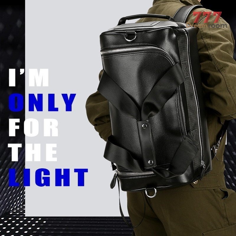 大型?多機(jī)能 4way トラベルBAG 【ブラック】 旅行 スーツケース 登山 リュック ボストン ショルダー ビジネスバッグ K-177