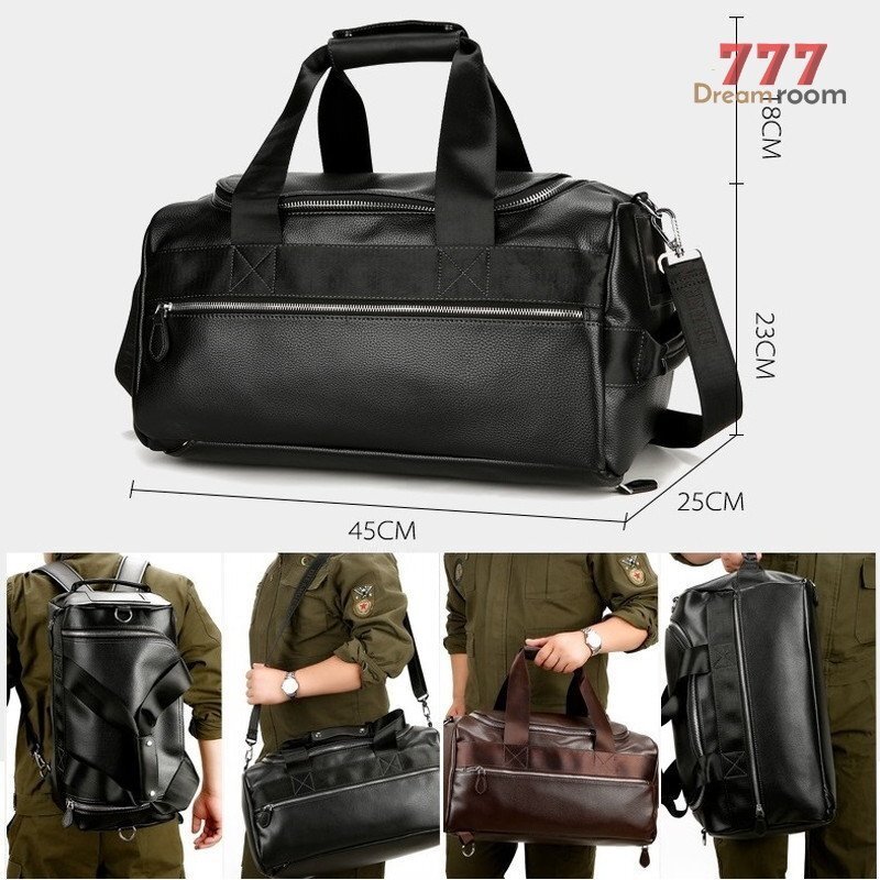 大型?多機(jī)能 4way トラベルBAG 【ブラック】 旅行 スーツケース 登山 リュック ボストン ショルダー ビジネスバッグ K-177