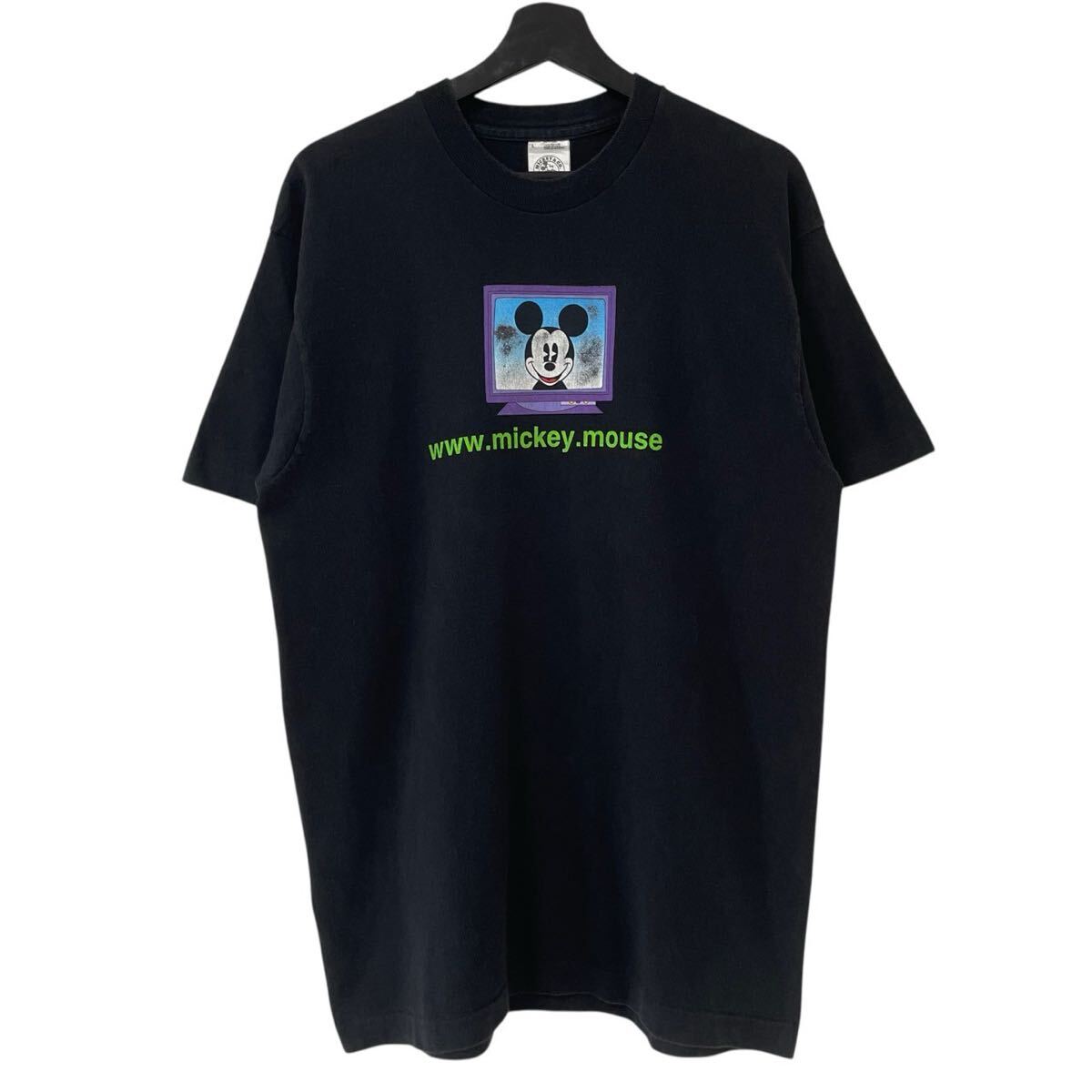 ■激レア■90s USA製 MICKEY MOUSE Tシャツ L XL ミッキー マウス DISNEY ディズニー URL ビンテージ_画像1