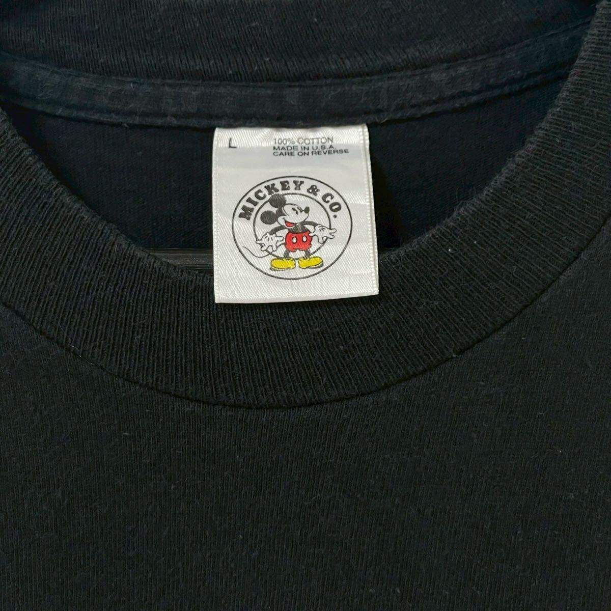 ■激レア■90s USA製 MICKEY MOUSE Tシャツ L XL ミッキー マウス DISNEY ディズニー URL ビンテージ_画像4