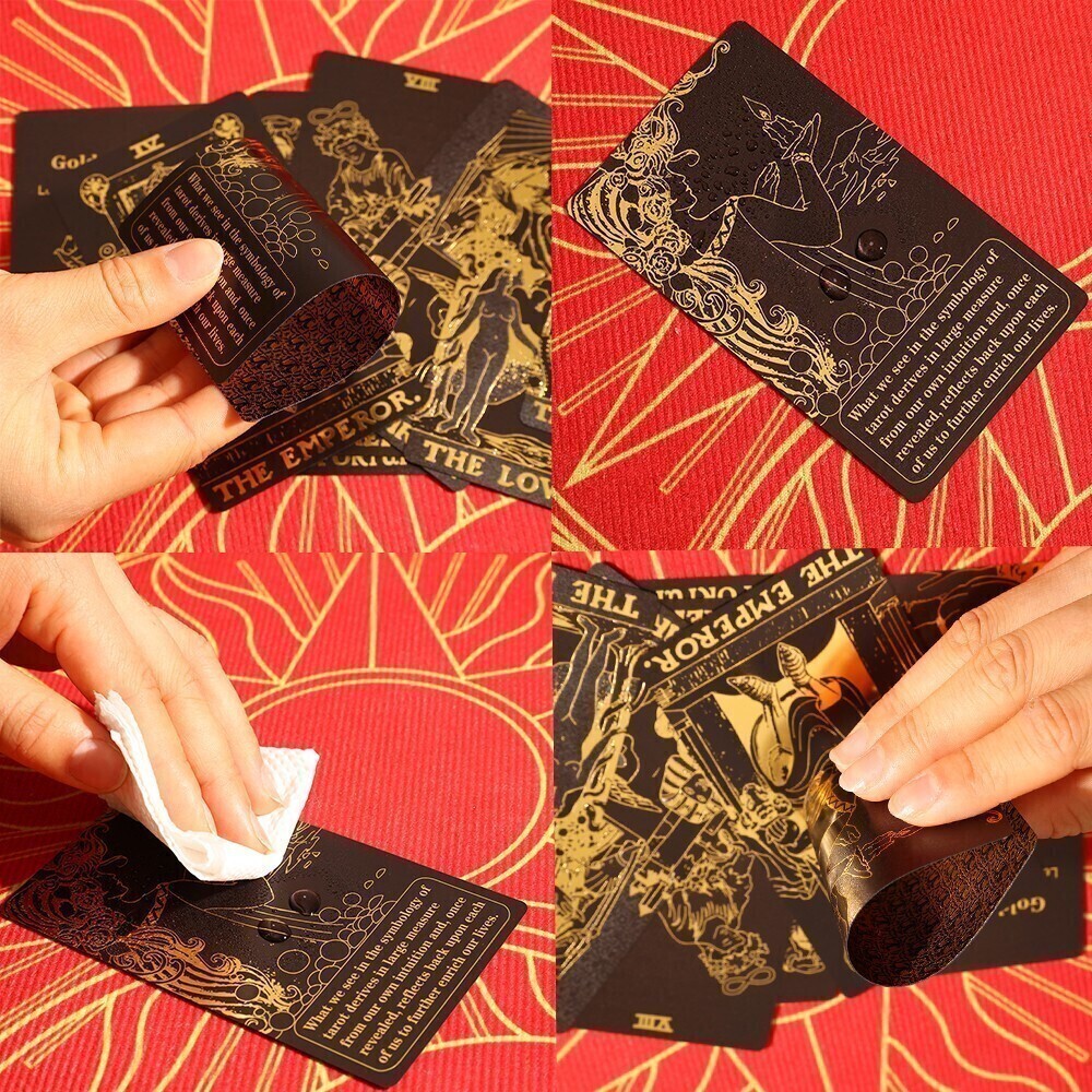 　タロットカード「Gold foil Tarot/ゴールド?フォイル?タロット　タイプB ※海外制」tface-g 【占い】　T13