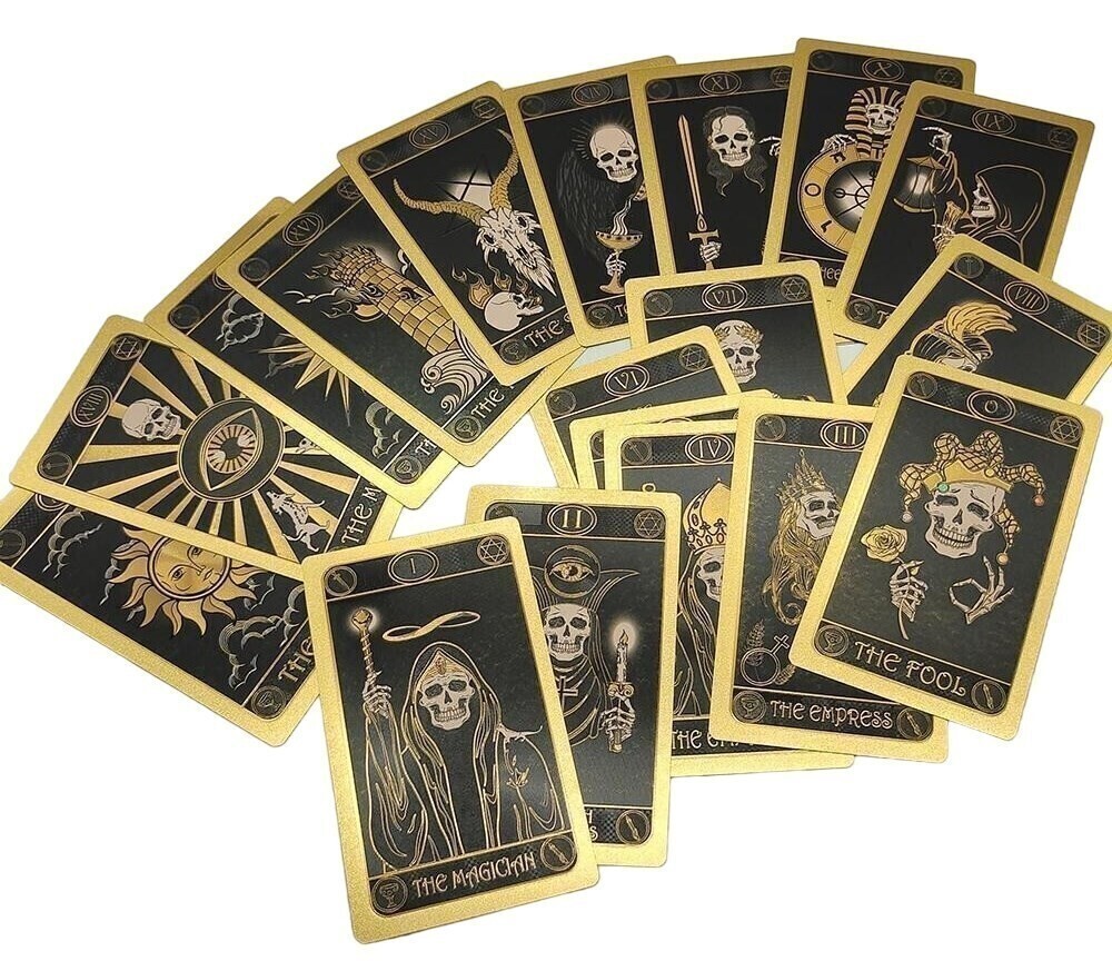 　タロットカード「Skeleton Tarot/スケルトン?タロット ※海外制」tface-g 【占い】　T13