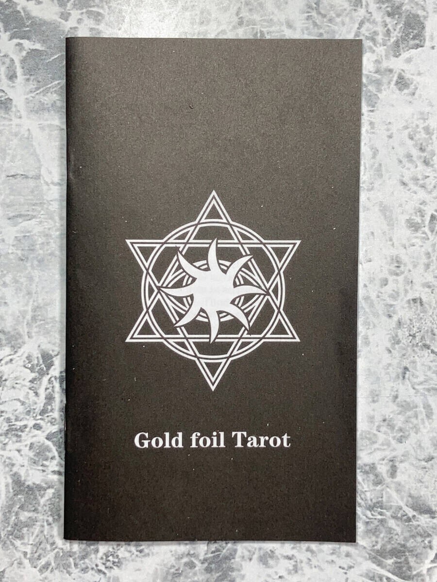 　タロットカード「Gold foil Tarot/ゴールド?フォイル?タロット　タイプB ※海外制」tface-g 【占い】　T13
