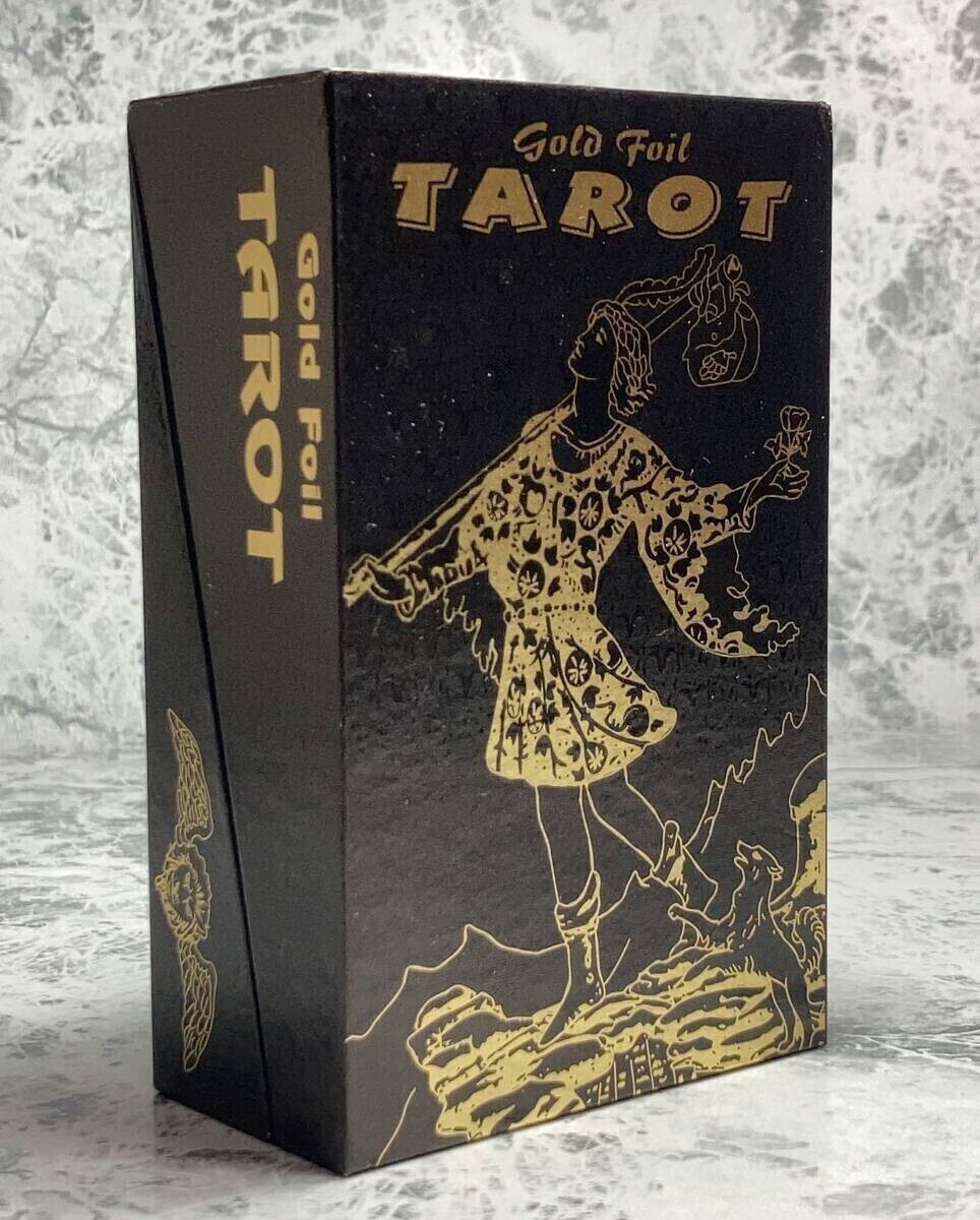 　タロットカード「Gold foil Tarot/ゴールド?フォイル?タロット　タイプB ※海外制」tface-g 【占い】　T13