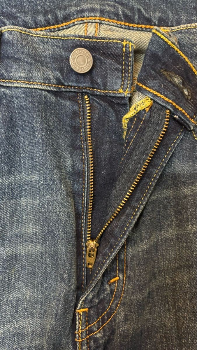Levi's 505 モーリシャス制 W34 L32 デニムパンツ リーバイス ジーンズ ジーパン Gパン インディゴ フェード ボトムス ズボン 古著 USED