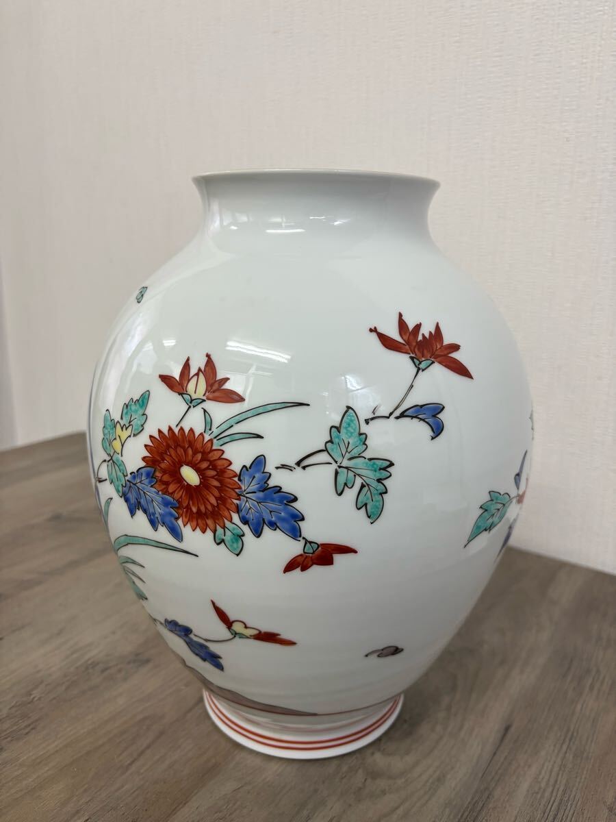 其泉　柿右衛門写し　色絵岩牡丹梅竹文花瓶 新製品情報も満載 其泉 色絵岩牡丹梅竹文花瓶 柿右衛門写し 工芸