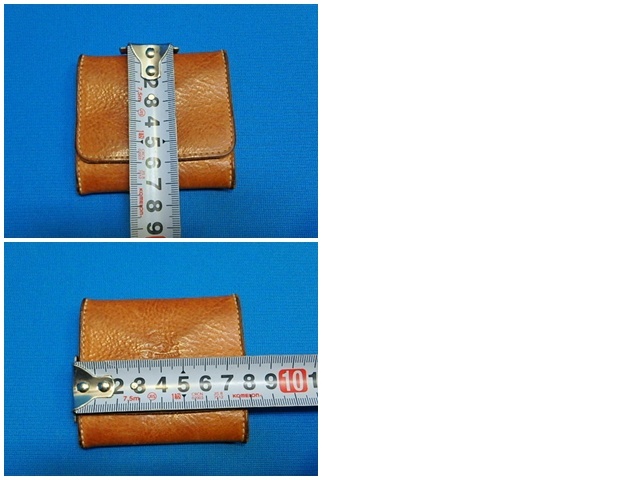 (nk11-25-0528)　イルビゾンテ　IL BISONTE　レザー　革　コインケース　財布　小銭入れ　茶系　中古
