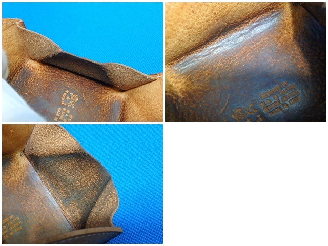 (nk11-25-0528)　イルビゾンテ　IL BISONTE　レザー　革　コインケース　財布　小銭入れ　茶系　中古
