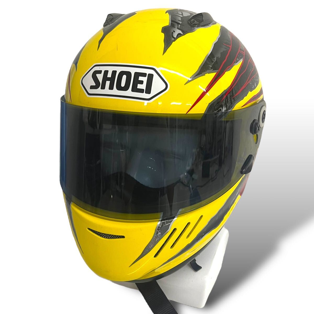 06‘s/SHOEI/フルフェイス/ヘルメット/L/舊車/バイク/WYVERN2/ワイバーン/グラフィート/レトロ/昭栄/Arai/