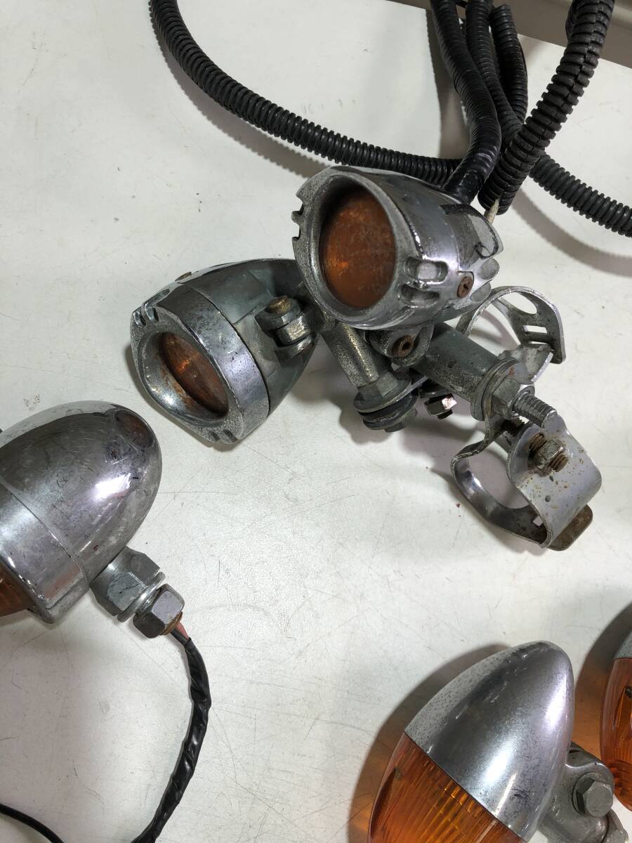 A-9　汎用　社外　色々ウィンカーSET　點(diǎn)燈チェックしてませんジャンク品として　ドラッグスター?SR400?スティード?バルカン等に【80】