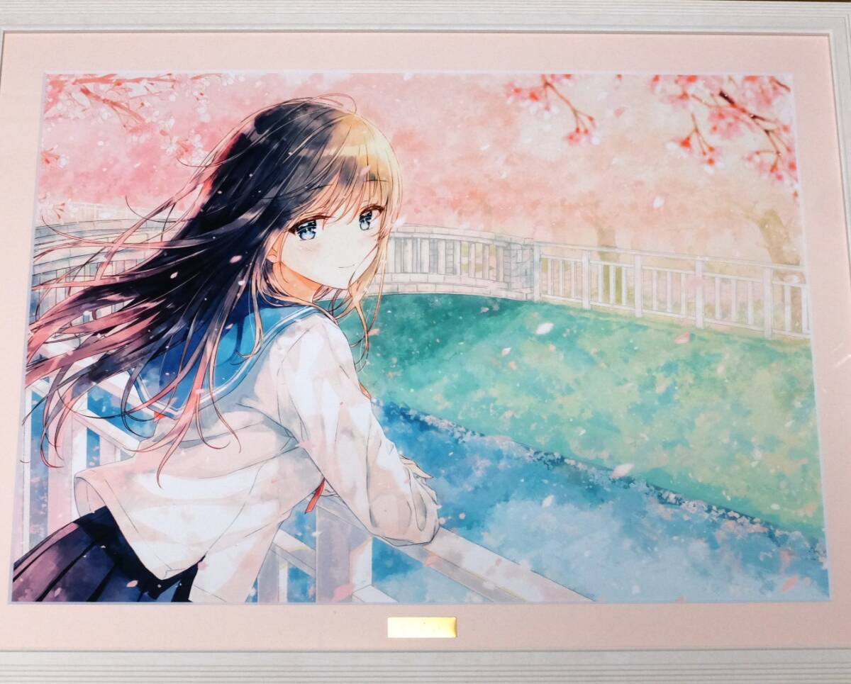 ぱん 秋色の天使 冬 直筆サイン入り 複製原画 Hiten 「 はるかぜ 」 複製原画 A2サイズ 【直筆サイン入り保証