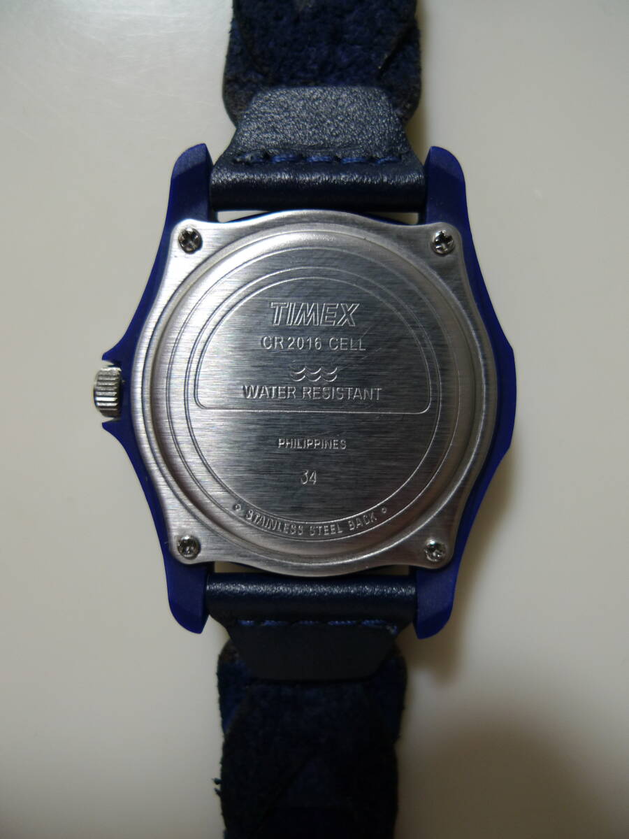 中古美品　箱備品完備　TIMEX　タイメックス　サファリ　ロンハーマンコラボ　ネイビー　RonHerman　Safari　