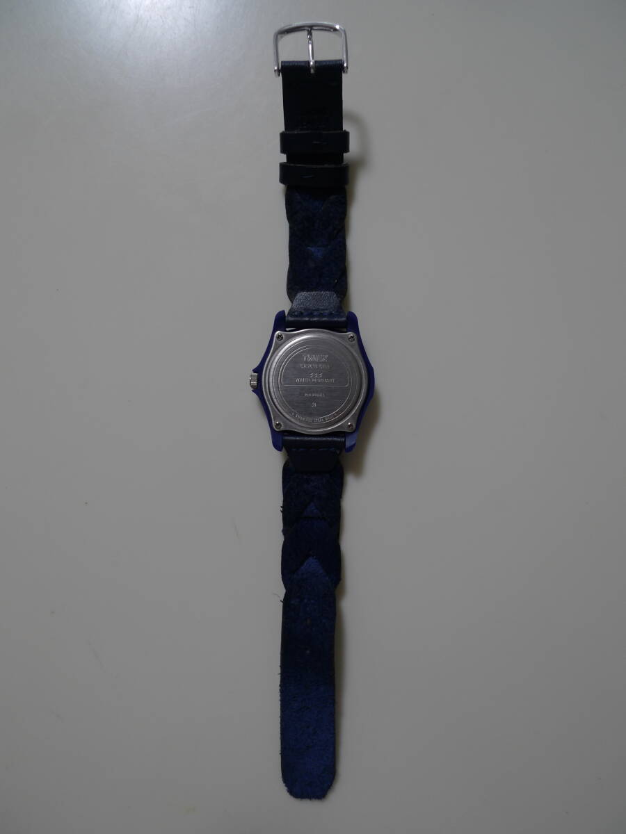中古美品　箱備品完備　TIMEX　タイメックス　サファリ　ロンハーマンコラボ　ネイビー　RonHerman　Safari　