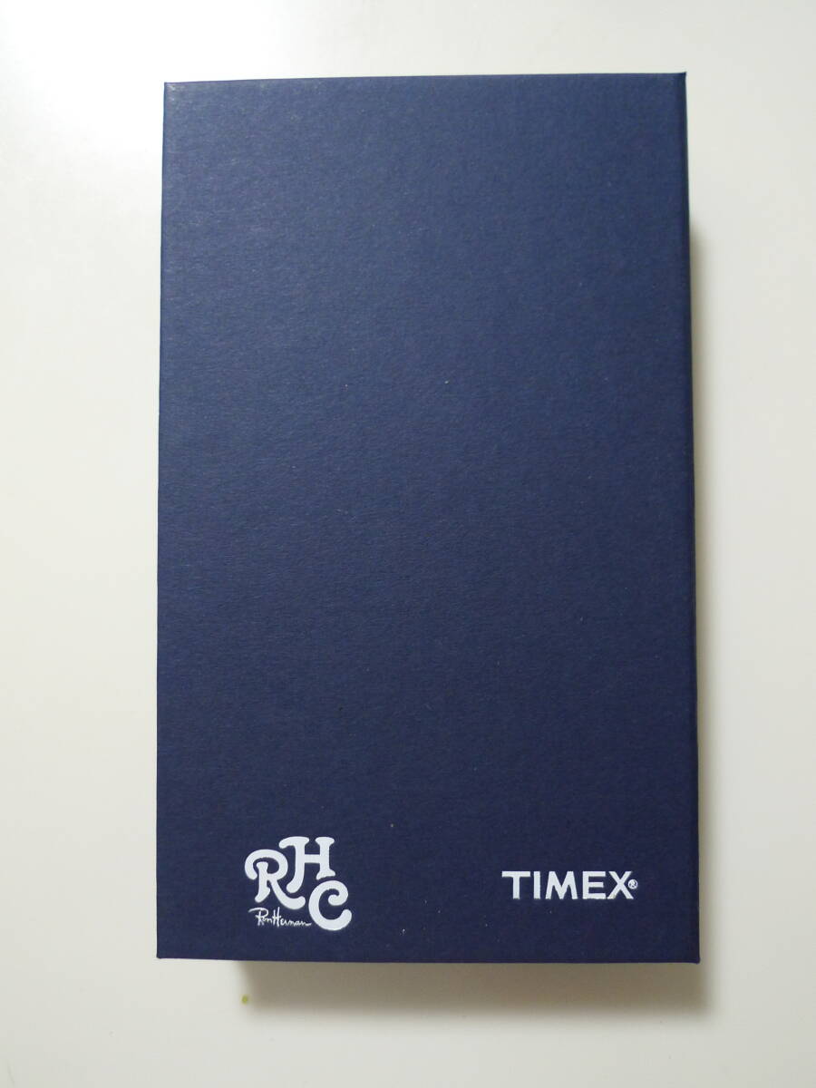 中古美品　箱備品完備　TIMEX　タイメックス　サファリ　ロンハーマンコラボ　ネイビー　RonHerman　Safari　