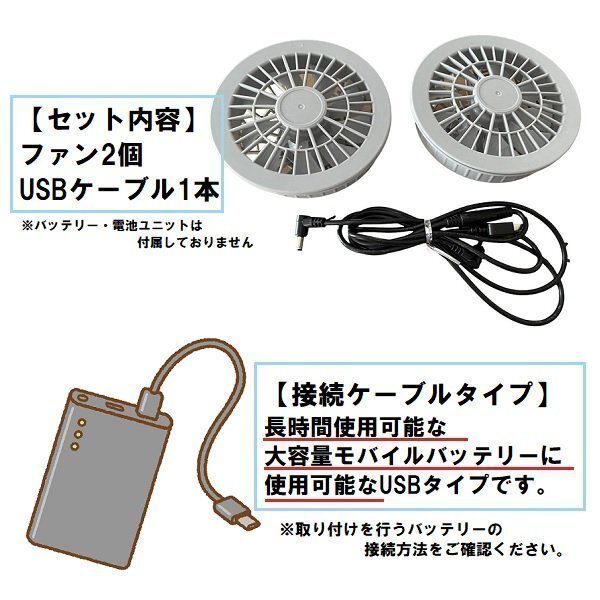 空調(diào)服 ファン 空調(diào)服専用 ファンユニット ライトグレー（ファンのみ、電池ボックスなしタイプ）互換用 交換 パーツ
