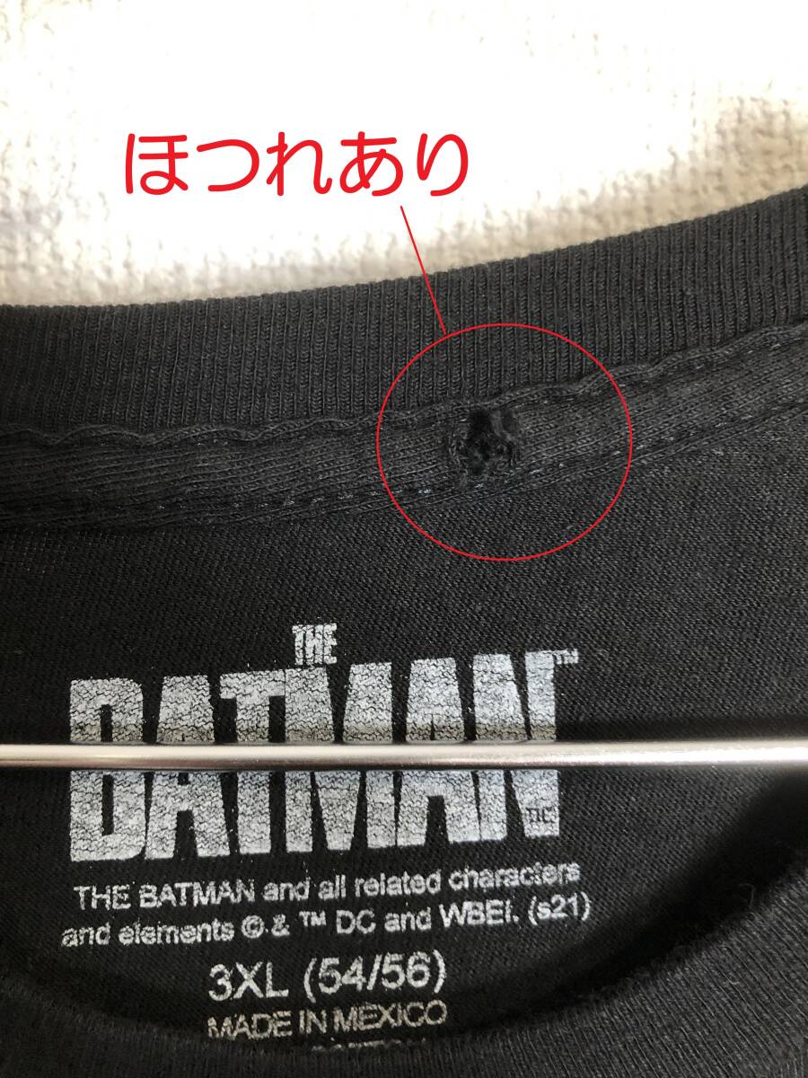 09-02【即決】★送料無料★3XLサイズ★US古着Ｔシャツ★ブラック★THE BATMAN★バットマン★DC AND WBEI 綿100%★ビッグサイズ★_画像4