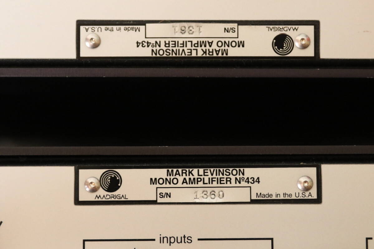 動(dòng)作品マークレビンソンNo.434L mark Levinson 定価176萬(wàn)(稅込)ジャンク扱い