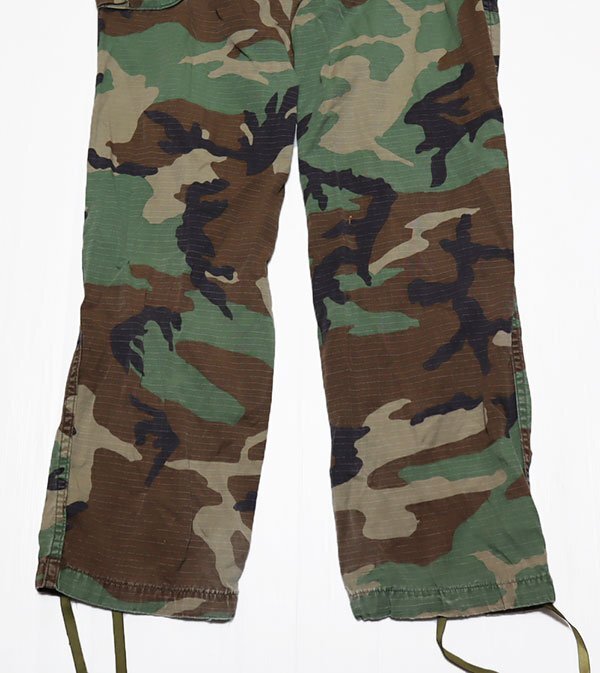 MP68米軍実物ARMYアメリカ古著ウッドランドカモ柄コンバットパンツ迷彩カーゴパンツTROUSERSミリタリーパンツ90’SビンテージS丈長(zhǎng)オールド