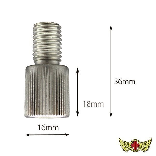 MADMAX トラック用品 シフトノブ変換アダプター エクステンション ネジピッチ M12-1.25→M12-1.75/プロフィア【メール便送料210円】