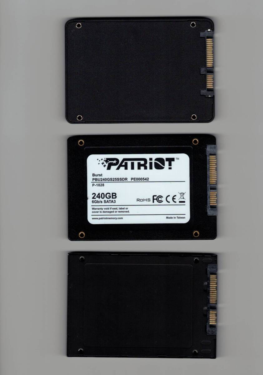 中古SSD 256GB 240GB 3臺(tái)セット SATA Silicon Power 他