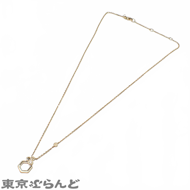 101794987 ショーメ Chaumet ビーマイラブ ハニカム 1PD ネックレス 082249-000 イエローゴールド K18YG ダイヤモンド レディース 仕上済