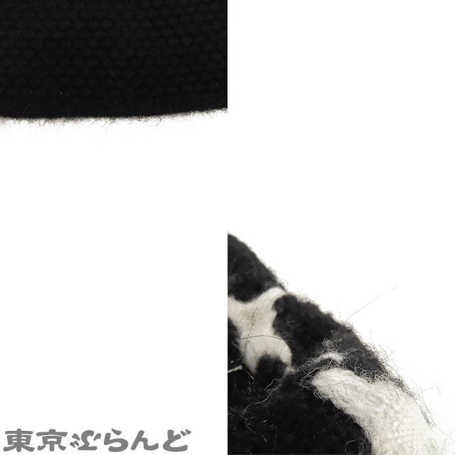 101777489 シャネル CHANEL ロングカーディガン P31771W04013 ブラックxホワイト カシミヤ ウール 07A 4ポケット 38 アウター レディース