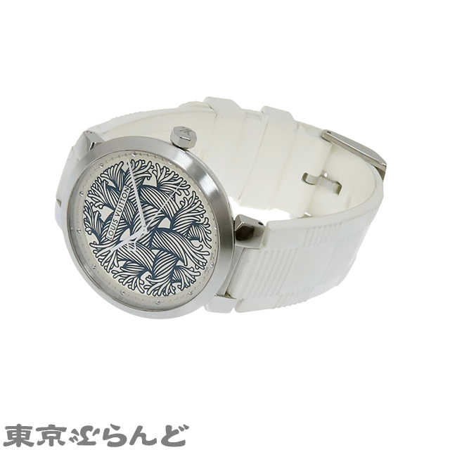 101782171 Louis Vuitton LOUIS VUITTON язык b-ru Christopher ne женский 50шт.@ ограничение Q1D04 серебряный SS Raver наручные часы мужской кварцевый 