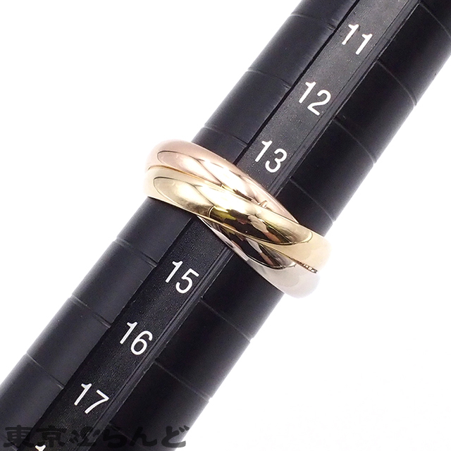 101795544 カルティエ CARTIER トリニティ スリーカラーゴールド K18YG K18WG K18PG 13.5號(hào)相當(dāng) 54 リング?指輪 ユニセックス 仕上済