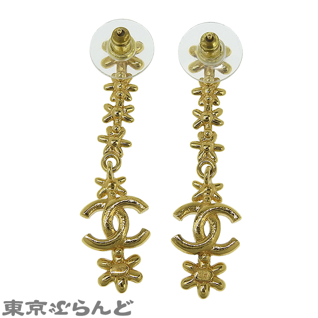 超美品♡CHANELシャネル ピアス　ココマーク ゴールド レディース　ストーン CHANEL シャネル ピアス ココマーク ABC547 ラインストーン
