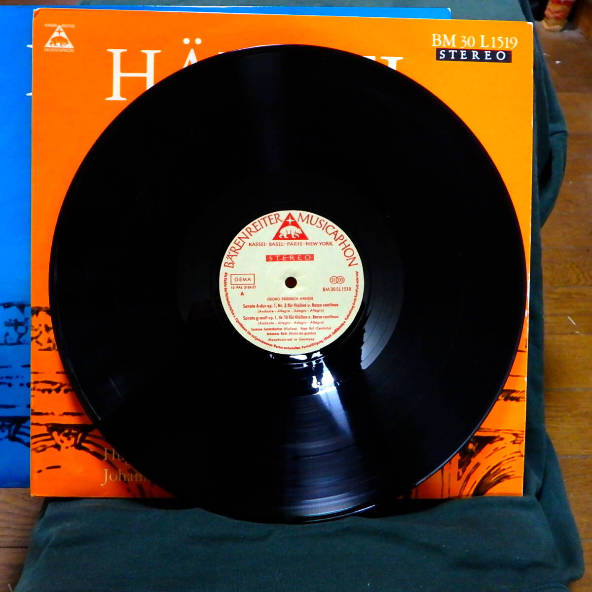☆ 激レア大名盤 !!☆2枚組☆独 MUSICAPHONオリジナル盤!!★Susanne Lautenbacher/ Handel 6 Vn Sonatas op.1☆BM 30L1518~9 ☆☆匿名配送_画像2
