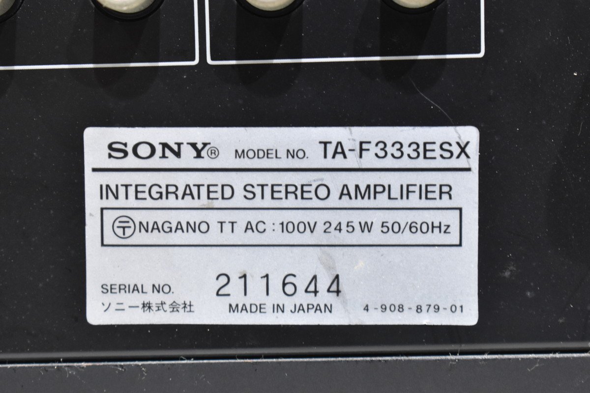 [C]SONY TA-F333ESX основной предусилитель Sony 3069295