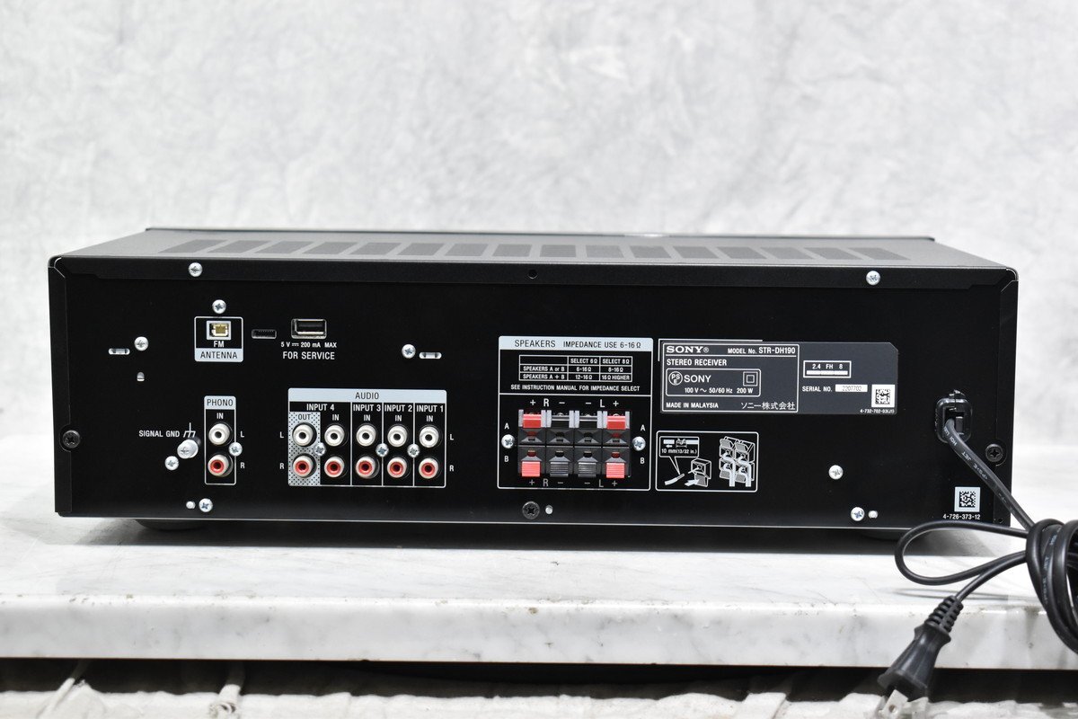【C】SONY STR-DH190 プリメインアンプ ソニー 3106331