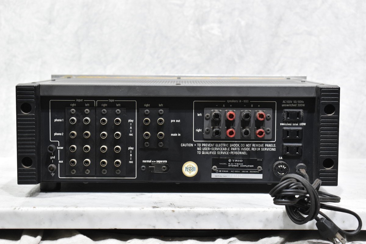 【J】TRIO KA-7500 プリメインアンプ トリオ 3106642