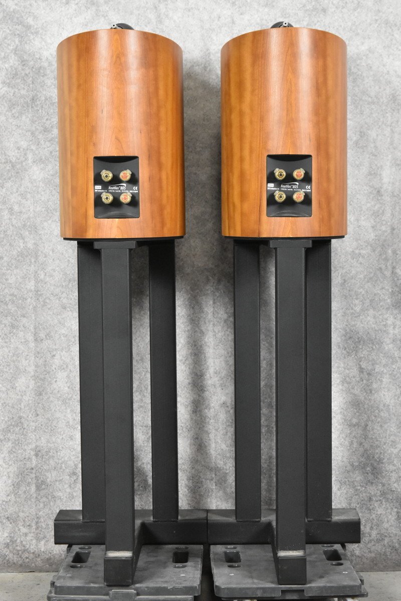【B】B&W Bowers & Wilkins Nautilus 805 スピーカーペア スタンド付屬 3065209 【送料無料!!】